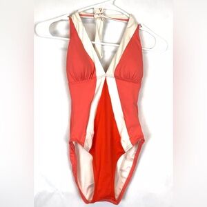 Vince Camuto, Women’s Red One Piece Swimsuit, Halter, Size 6